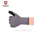 Hespax Nylon Nitrile Sandy Finish Oilfield Durable Gloves